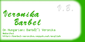 veronika barbel business card